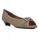 Peep Toe Croche Dub Bege